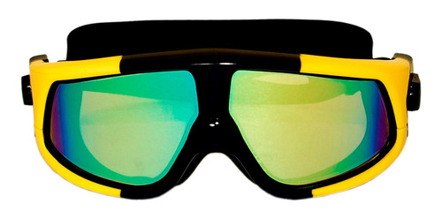 Goggles Natacion Escualo Modelo Bond Mirror Combina Amarillo