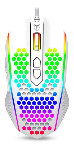 Mouse Gamer T-dagger Imperial T-tgm310w Rgb White