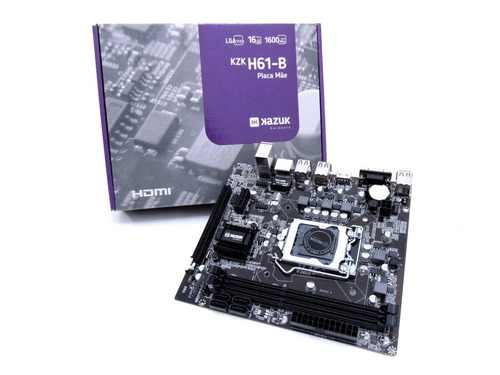 Placa Mãe H61 Ddr3 Lga1155- I3-i5-i7 - 2° E 3° Ger (zerada)