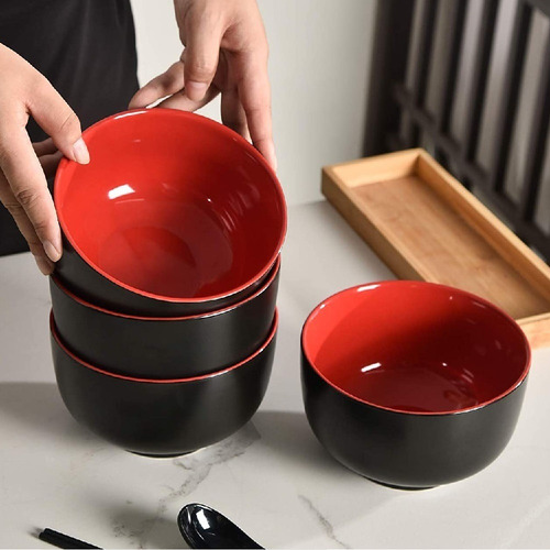 Imagem 6 de 6 de 12 Tigela Japonesa Bowl Oriental Melamina 300ml Cumbuca Owan