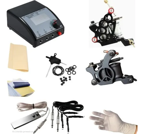 Kit Para Tatuar Tatuaje Tattoo, 2 Máquinas, Fuente Y Más!