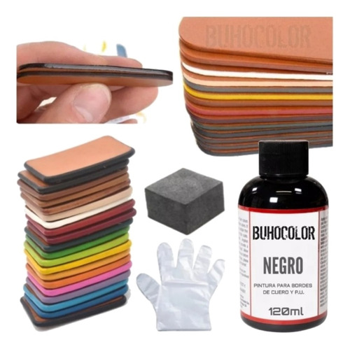 Pintura Para Bordes De Cuero Por 100 Ml Varios Colores