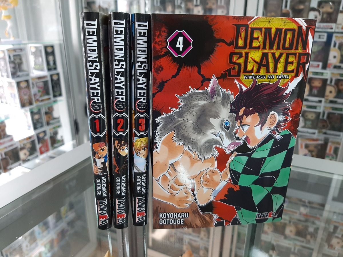 Manga Demon Slayer Kimetsu No Yaiba Pack 4 Libros Cuotas Sin Interés