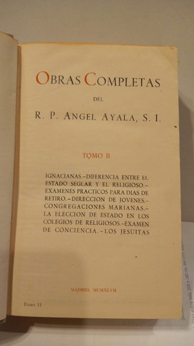 Obras Completas Tomo 2 - P. Angel Ayala 