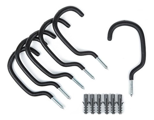 Presa 40005bk Heavy Duty Bike Rack Hook Set 6 Pack Negro