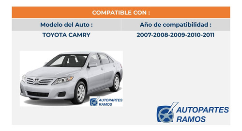 Espejo Eléctrico Toyota Camry 2007-08-09-10-2011 Derecho