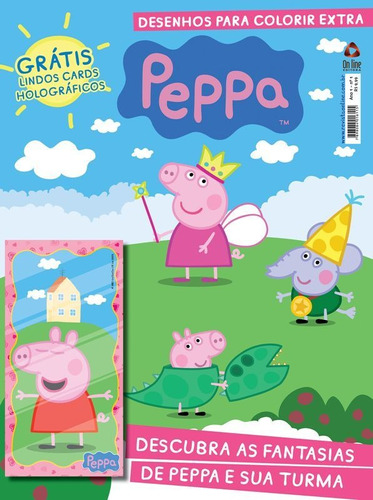 Livro: Peppa Pig - Desenhos Para Colorir Extra, De Ibc - Instituto Brasileiro De Cultura Ltda. Série Indefinido, Vol. 1. On Line Editora, Capa Mole, Edição 1 Em Português, 2020