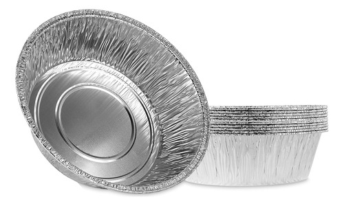 10'' Inch Round Deep Tin Foil Pans Disposable Aluminum, Free