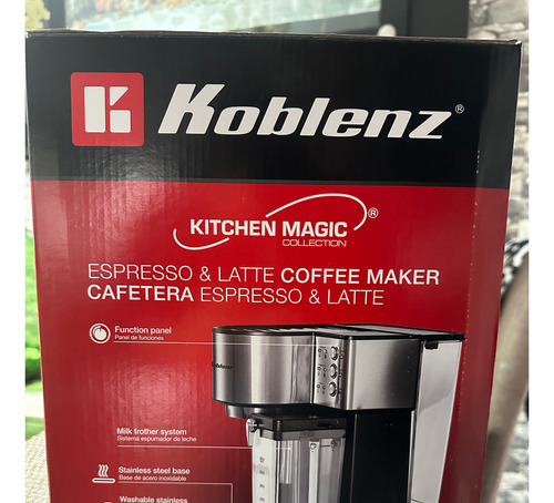 Cafetera Koblenz 1350w De Potencia Color Acero Inoxidable