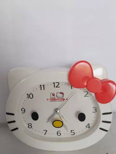 Sanrio-reloj despertador silencioso con forma de corazón para dormitorio,  dispositivo con alarma de Deng Xun