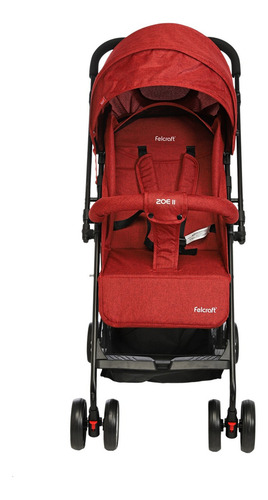 Felcraft zoe 2 coche de paseo manija ajustable color rojo chasis negro
