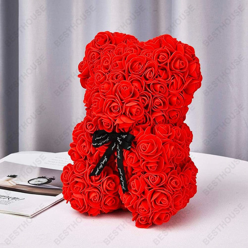 Rosas Artificiales, Ositos De Peluche, Regalos Para El Día D