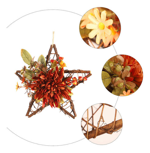 Colgante De Pared Con Flores Artificiales Para Decoración De
