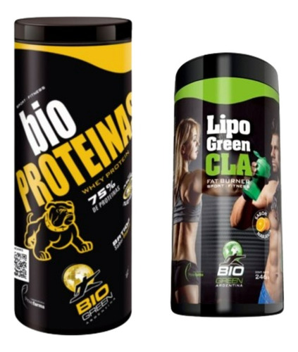 Whey Protein Poroteina Con Quemador De Grasa Lipogreen Pack