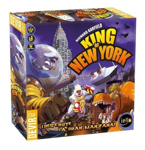 Imagen 1 de 2 de Juego De Mesa - King Of New York - 10+ Años