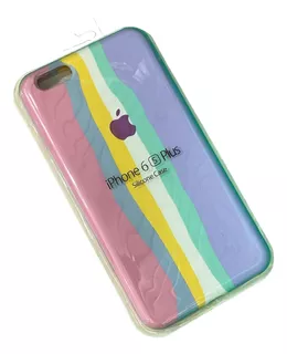 Silicon Case Rainbow Para iPhone. 6 Plus