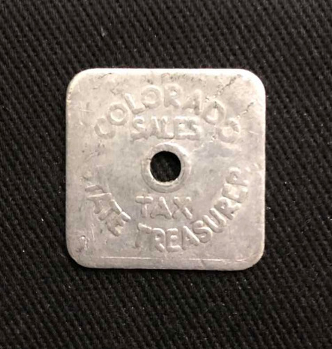 Imagen 2 de 4 de Impuesto Eeuu - Tax - Aluminio - Token - Ficha - Colorado