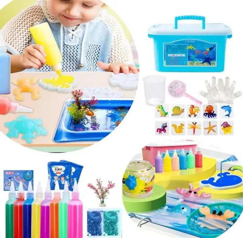 Pipihome Aqua Gelz Set De Geles Mágicos 3D | Creación De Figuras De Agua | Juguete Educativo Y Creativo Para Niños