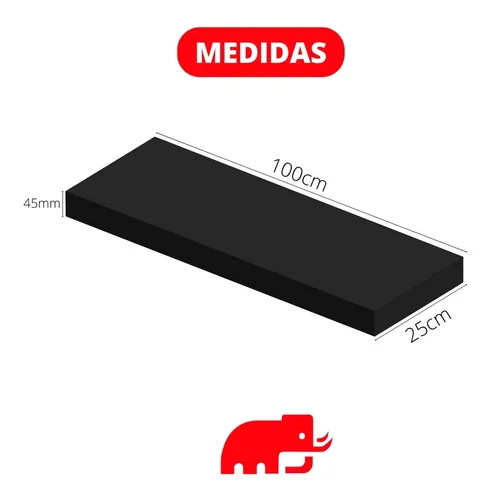 Estante Flotante Repisa Mensula Invisible Melamina 100x25x45