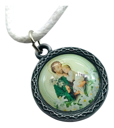 Cordão Medalha São José Com Folheto De Oração
