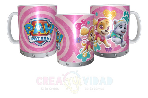 Taza Dibujos Paw Patrol C/caja Diseños#01 Patrulla Canina