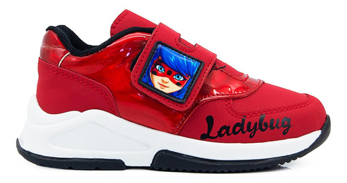 Tenis De Lady Bug Para Niña Marinette Miraculous Velcro