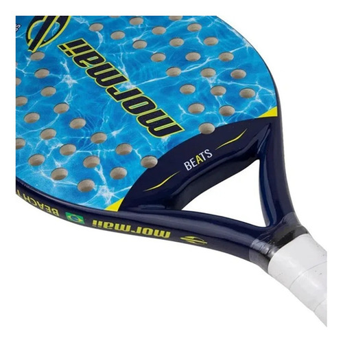 Raquete Beach Tennis Mormaii Beats Com Capa E 3 Bolinhas Itf Cor Azul