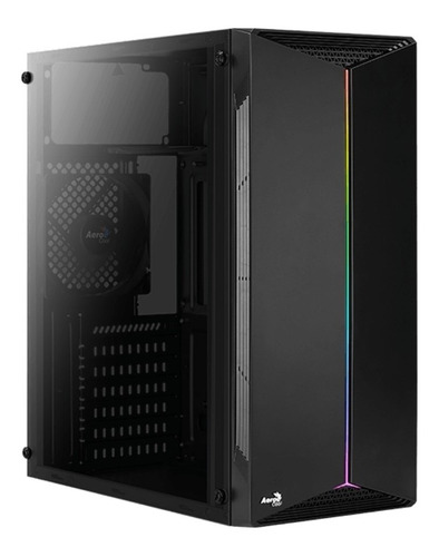 Gabinete Gamer Aerocool Split G Rgb Con Tapa Acrílico Y Fan