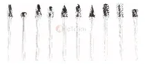 Comprar Fresas Rotativas De Carburo De Tungsteno De 10pcs Taladro Am