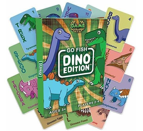 Game Accolades - Go Fish - Dino Edition Card Game - A Parti