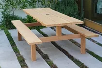 Comprar Mesa Con Bancos De Madera 