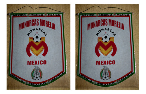Banderin Grande 40cm Mexico Monarcas Morelia