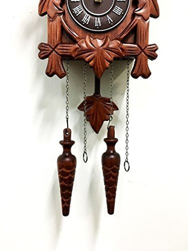 Reloj De Cuco Vintage Grande De Madera 33 X 24 Cm