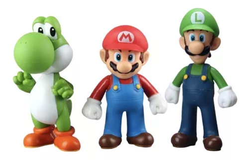 Super Mario Bros Pvc Plástico 12cm Yoshi Luigi Colecionáveis - Manú  Presentes - Colecionáveis - Magazine Luiza