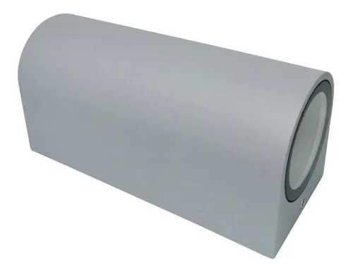 Apliqué Exterior Led Porta 2 Ampolletas * Gu-10 Gris/ Hb Led