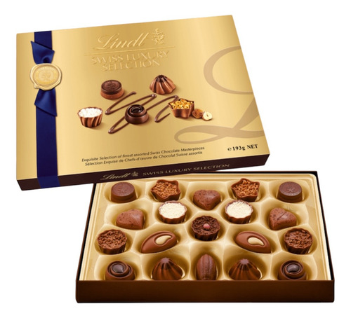 Chocolate Caja De Regalo Lindt Swiss Luxury Selection 193g