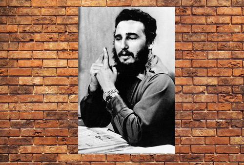 Vinilo Decorativo 40x60cm Fidel Castro Revolucion Cuba M6