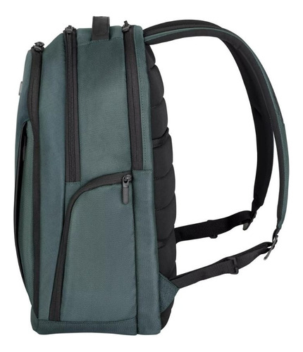 Mochila profissional Altmont, laptop Essential, cor verde Victorinox, design de tecido liso