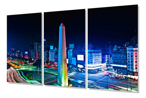 Cuadro Trip 40x60 Obelisco Noche Buenos Aires Monumento M2