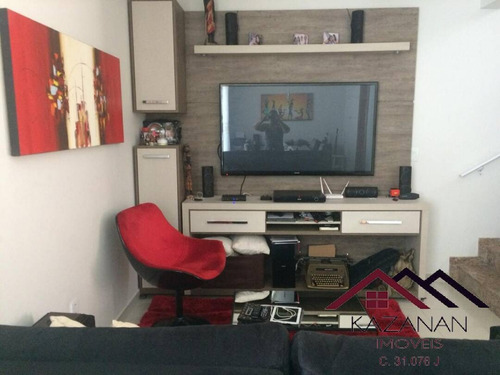Casa Triplex Em Condomínio A Venda, 3 Dormitórios, 2 Vagas, Santos - 3066