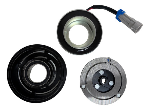 Conjunto Embreagem Polia Compressor Original Onix 4cc Spin