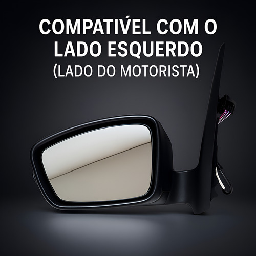 Retrovisor Elétrico Fox 2010 À 2014 Esquerdo Ficosa Com Seta