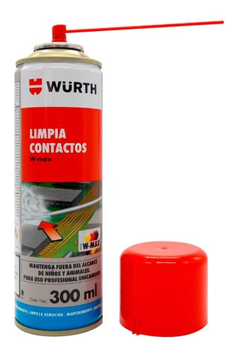 Limpia Contactos Electronico Wurth Max De 300ml