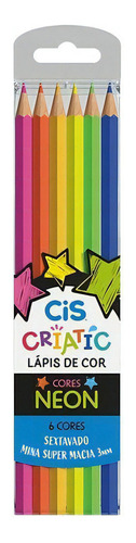 Lápis De Cor Cis Criatic Neon C/ 6 Cores 