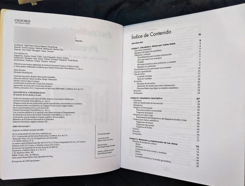 Estadísticas Y Probabilidad Oxford No Cuenta Con El Cd De Au (Usado)