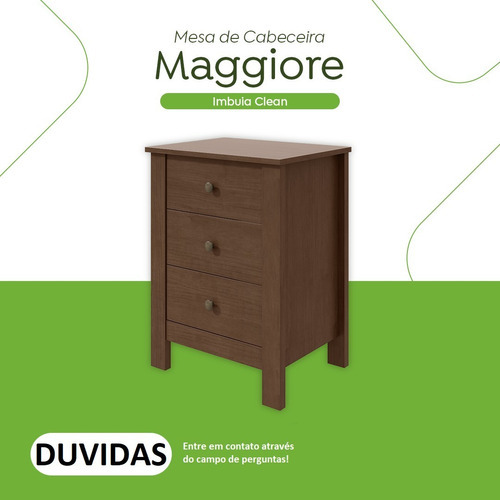 Buro Criado Mudo Maggiore de buró mdp - 67cm x 50cm x 38cm - imbuia clean para comedor
