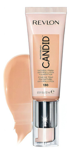 Revlon Photoready Base De Acabado Natural 130, Kit 2 Piezas Tono 130