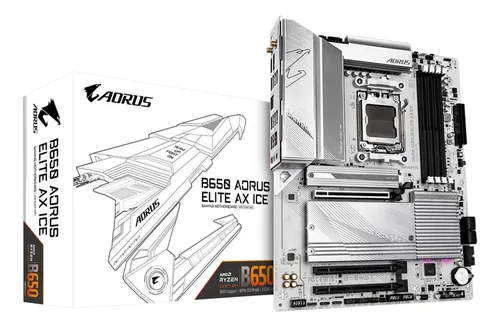 comprar Placa-mãe Gigabyte B650 Aorus Elite Ax Ice Com Wifi 6e Atx