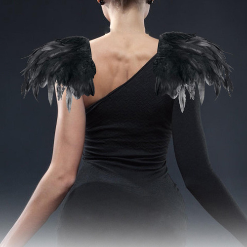 Mantón De Plumas Artificiales, Mantón Gótico Para Vestir,