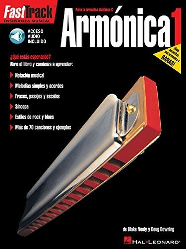 Book : Fasttrack Harmonica Method - Spanish Edition...